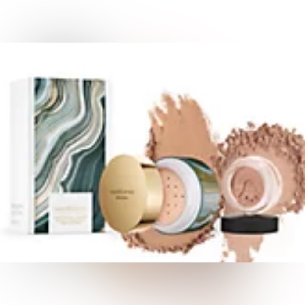 Bare Minerals Holiday Deluxe loose foundation & Bisque 2 Pc Set mediumTan Summer